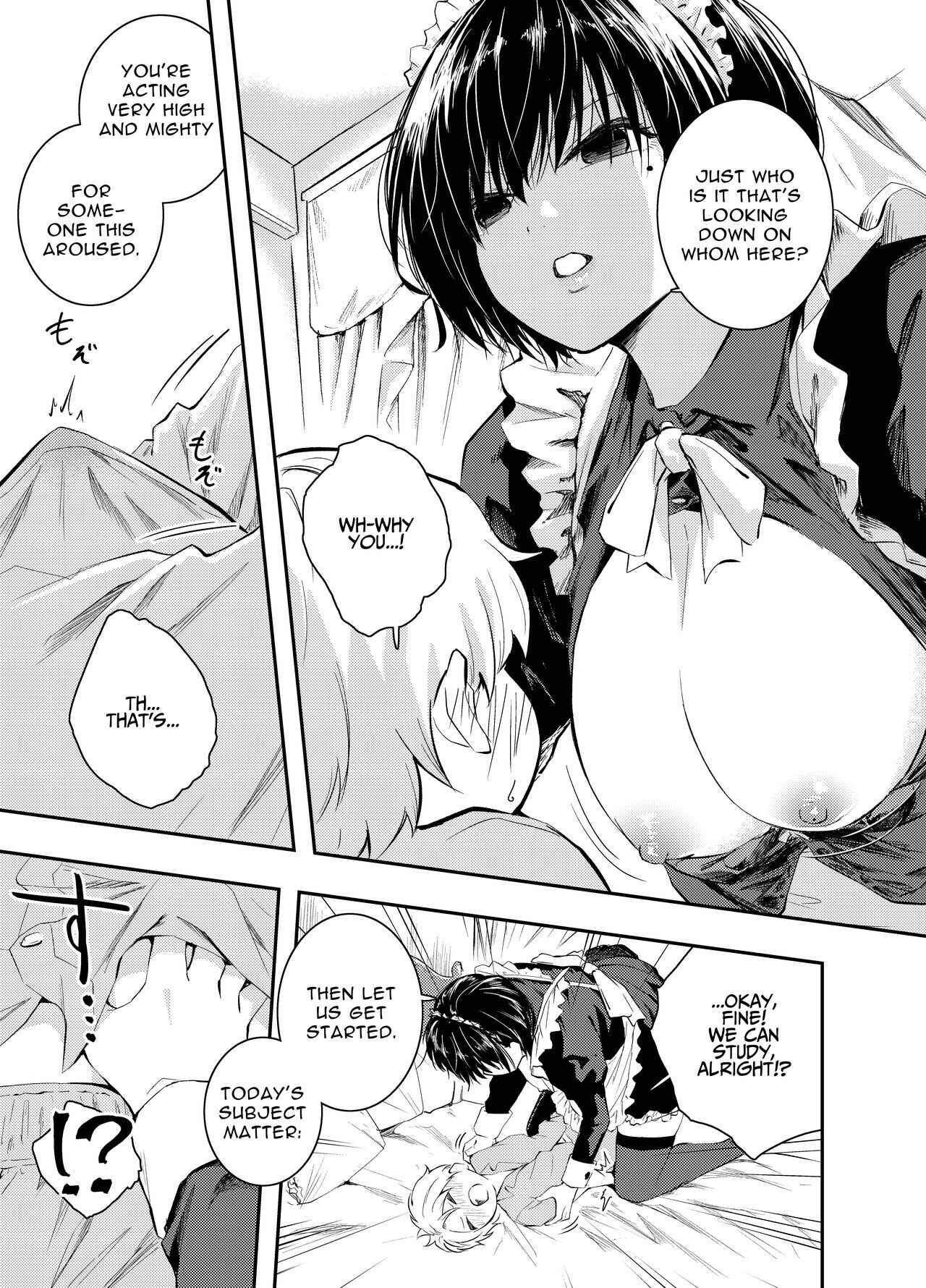 Hentai Manga Comic-A Beautiful Maid Teaches a Cheeky Shota a Lesson-Read-8